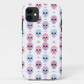 Gepersonaliseerde pastel kleur schedel patroon Case-Mate iPhone case (Achterkant)