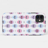 Gepersonaliseerde pastel kleur schedel patroon Case-Mate iPhone case (Achterkant (horizontaal))