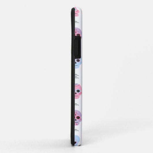 Gepersonaliseerde pastel kleur schedel patroon Case-Mate iPhone case (Achterkant/rechts)