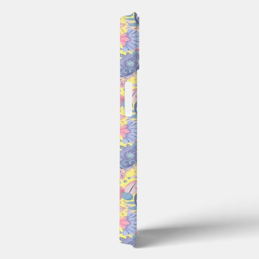 Gepersonaliseerde Pastel Kleur Vogels en bloemen Case-Mate iPhone Case (Achterkant / Rechts)