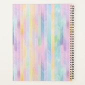 Gepersonaliseerde pastel penseelstreken leraar les planner (Achterkant)