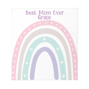 Gepersonaliseerde Pastel Rainbow Boho terug naar s Notitieblok