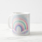 Gepersonaliseerde Pastel Rainbow Mom Mok - Aangepa (Voorkant links)