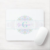 Gepersonaliseerde Pastel Rainbow Sierstip Mandala Muismat (Met muis)