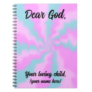 Gepersonaliseerde Pastel Reflections Gebedsdagboek Notitieboek