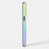 Gepersonaliseerde pastel regenboog ombre iPhone hoesje (Rechterkant)