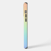 Gepersonaliseerde pastel regenboog ombre iPhone hoesje (Linkerkant)