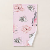 Gepersonaliseerde pastel Roos Bad Handdoek (Handdoek)