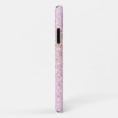 Gepersonaliseerde pastel roze blauw glitter Case-Mate iPhone case (Achterkant/rechts)