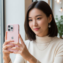 Gepersonaliseerde Pastel Roze iPhone Case met Cust