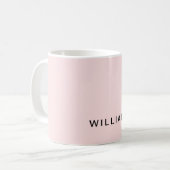 Gepersonaliseerde Pastel Roze met Custom Koffiemok (Voorkant links)
