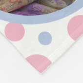 Gepersonaliseerde Pastel Roze Moederdag Foto Fleece Deken (Hoek)