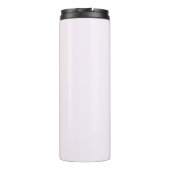 Gepersonaliseerde Pastel Roze Monogram Tumbler Thermosbeker (Achterkant)