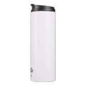 Gepersonaliseerde Pastel Roze Monogram Tumbler Thermosbeker (Geroteerd rechts)
