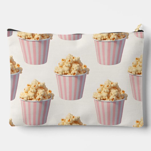 Gepersonaliseerde pastel roze popcorn emmer etui (Achterkant)