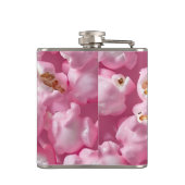 Gepersonaliseerde Pastel Roze Popcorn Heupfles (Achterkant)