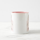 Gepersonaliseerde Pastel Roze Schattigee Koala Mei Tweekleurige Koffiemok (Center)