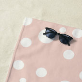 Gepersonaliseerde Pastel Roze Schattigee Twin Bunn Strandlaken (In situ)