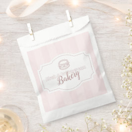 Gepersonaliseerde Pastel Roze Taart Banketbakkerij Bedankzakje