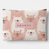 Gepersonaliseerde pastel Schattig Capybara Etui (Voorkant)