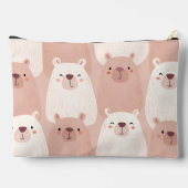Gepersonaliseerde pastel Schattig Capybara Etui (Achterkant)