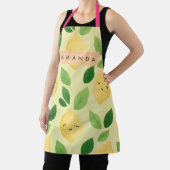 Gepersonaliseerde Pastel Schattigee Lachende Citro Schort (Insitu)