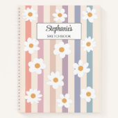 Gepersonaliseerde pastel schets kunst notitieboek (Voorkant)