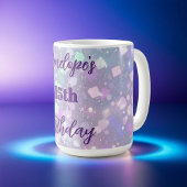 Gepersonaliseerde Pastel Shimmer verjaardagsfeest Koffiemok