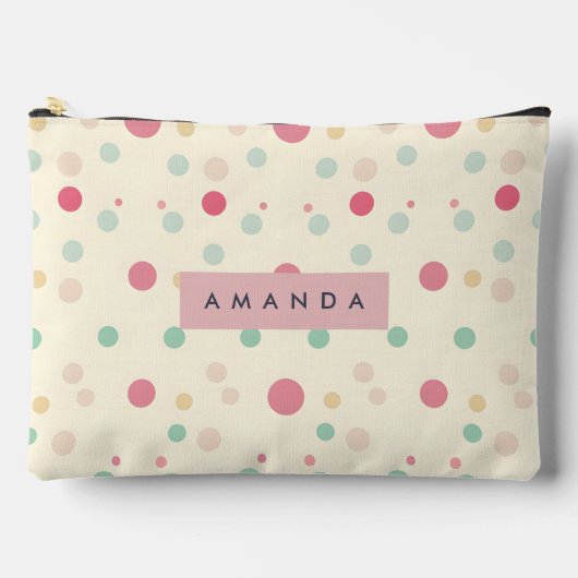 Gepersonaliseerde Pastel Stippen Stijl Etui (Voorkant)