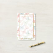 🦋 Gepersonaliseerde Pastel Vlinder Post-it® Notes (Op bureau)
