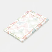 🦋 Gepersonaliseerde Pastel Vlinder Post-it® Notes (Schuin)