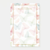 🦋 Gepersonaliseerde Pastel Vlinder Post-it® Notes (Voorkant)
