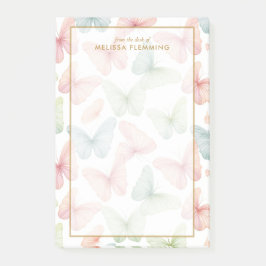 🦋 Gepersonaliseerde Pastel Vlinder Post-it® Notes