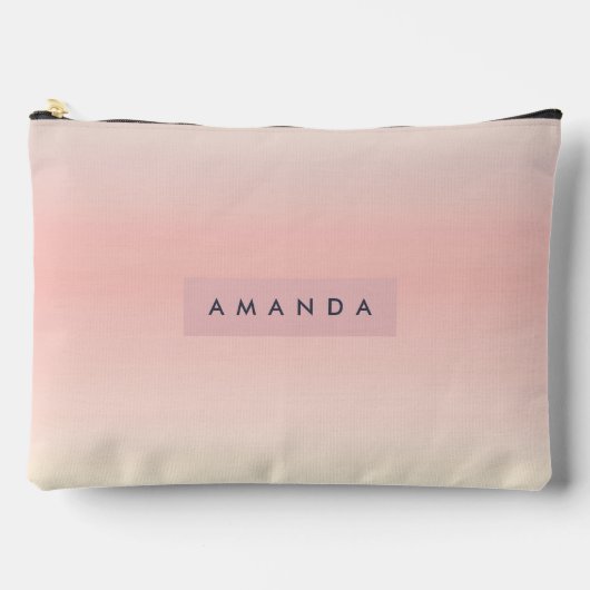 Gepersonaliseerde Pastel Warme Perzik Blush Fade Etui (Voorkant)