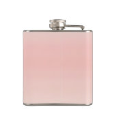 Gepersonaliseerde Pastel Warme Perzik Blush Fade Heupfles (Achterkant)