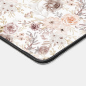 Gepersonaliseerde Pastel Waterverf Kleurrijke Roze Bureaumat (Hoek)