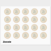 Gepersonaliseerde Pastel Willow William Morris Ronde Sticker (Vel)