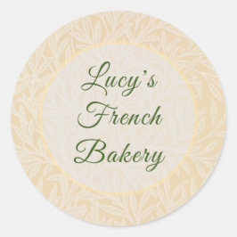 Gepersonaliseerde Pastel Willow William Morris Ronde Sticker