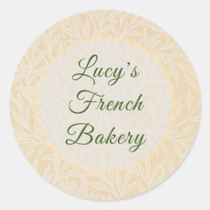 Gepersonaliseerde Pastel Willow William Morris Ronde Sticker