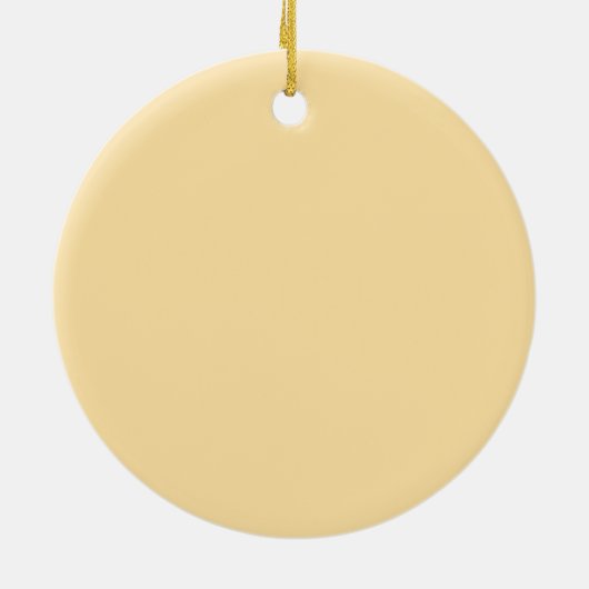Gepersonaliseerde Pastel Yellow Easter Ornament (Achterkant)