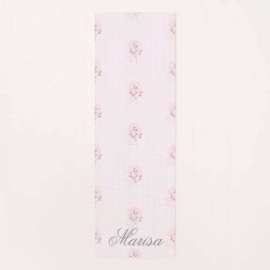 Gepersonaliseerde Pastel Yoga Mat - Aangepaste naa (Voorkant)
