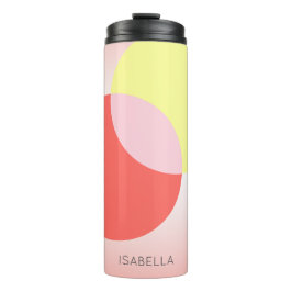 Gepersonaliseerde pastelcirkels thermosbeker