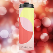 Gepersonaliseerde pastelcirkels thermosbeker
