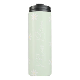 Gepersonaliseerde Pasteldaisy Thermal Tumbler Thermosbeker