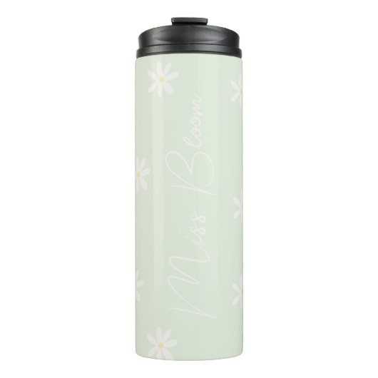 Gepersonaliseerde Pasteldaisy Thermal Tumbler Thermosbeker (Voorkant)