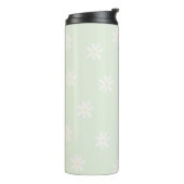 Gepersonaliseerde Pasteldaisy Thermal Tumbler Thermosbeker (Gedraaid links)