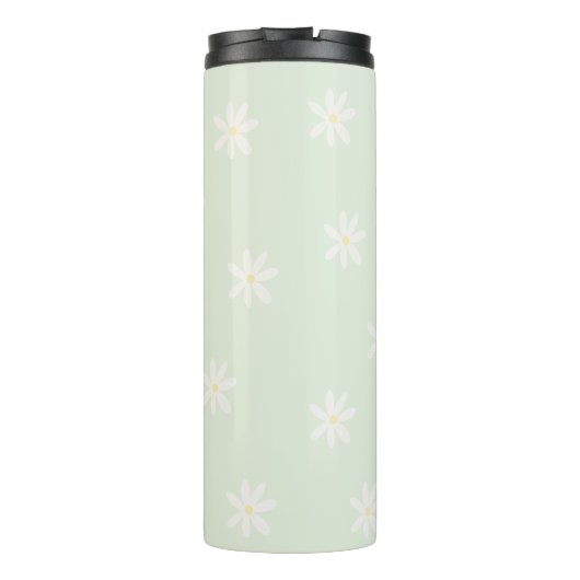 Gepersonaliseerde Pasteldaisy Thermal Tumbler Thermosbeker (Achterkant)