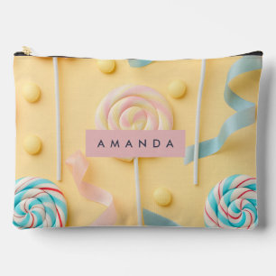 Gepersonaliseerde Pastelkleurige Lolly Snoep Swirl Etui