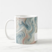 Gepersonaliseerde Pastelmarmeren Classic Mok (Links)