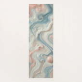 Gepersonaliseerde Pastelmarmeren Yoga Mat (Achterkant)